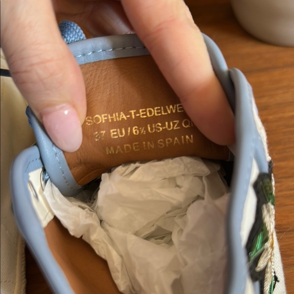 Bally Sofhia Floral Embroidered High-Top Sneakers Size 6.5 - Picture 8 of 8